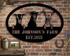 Personalized Goat Farm Metal Sign Farm Indoor Outdoor TMS1569