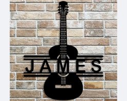 Personalized Guitar Metal Signs Indoor Outdoor TMS1565