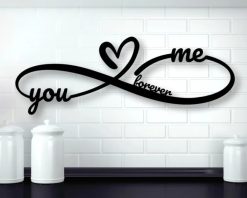 Personalized Infinity Heart Metal Signs Wedding Couple Anniversary TMS1550
