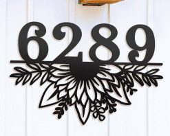 Personalized Metal Address Sign House Number Sign Indoor Outdoor TMS1553