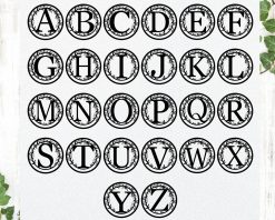 Alternative view of Personalized Metal Name Monogram Signs Letters Indoor Outdoor TMS1547