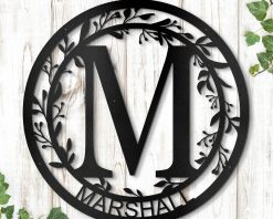 Personalized Metal Name Monogram Signs Letters Indoor Outdoor TMS1547