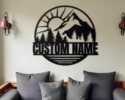 Personalized Metal Name Monogram Signs Letters Indoor Outdoor TMS1561