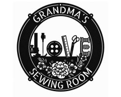 Personalized Sewing Room Metal Sign Custom Name Decor TMS1575