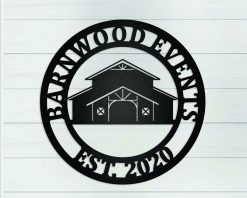 Personalized Barn Metal Sign Name Outdoor TMS1615