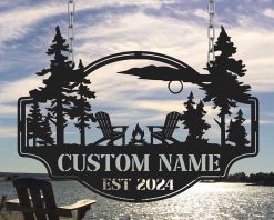 Personalized Custom Lake House Metal Sign Outdoor TMS1576