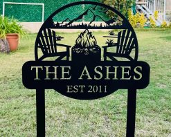 Personalized Fire Pit Campfire Metal Signs Indoor Outdoor TMS1638