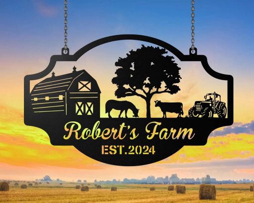 Personalized Metal Farm Signs Farmhouse Outdoor TMS1592 – Tom Pham Designs