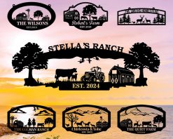 Personalized Metal Farm Signs Farmhouse Outdoor TMS1592