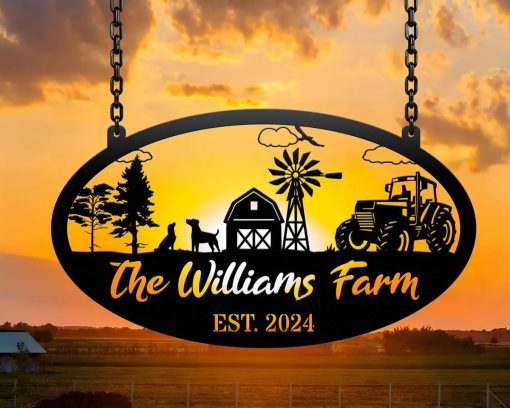 Personalized Metal Farm Signs Farmhouse Outdoor TMS1593 – Tom Pham Designs