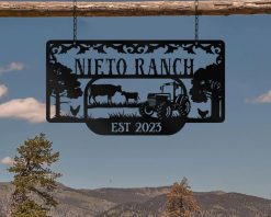 Personalized Metal Farm Signs Farmhouse Outdoor TMS1634