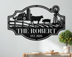 Personalized Metal Farm Signs Farmhouse Outdoor TMS1635