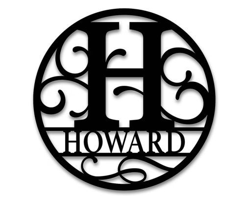Personalized Metal Name Monogram Signs Letters Outdoor TMS1629 – Tom ...