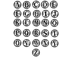 Alternative view of Personalized Metal Name Monogram Signs Letters Outdoor TMS1631