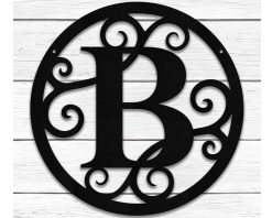 Personalized Metal Name Monogram Signs Letters Outdoor TMS1631