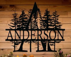 Personalized Metal Name Monogram Signs Letters Outdoor TMS1632