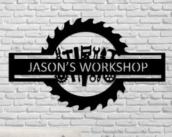 Personalized Workshop Metal Garage Signs Outdoor TMS1636