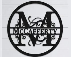 Personalized Family Name Metal Sign Outdoor TMS1651