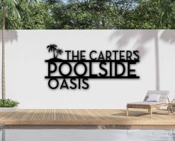 Metal Pool Signs Name Outdoor