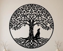Personalized Tree of Life Dog Metal Sign Personalized Pet Memorial Wall Art TMS1678