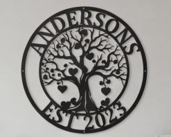 Personalized Tree of Life Metal Sign Custom Name Anniversary Wedding Gift TMS1673