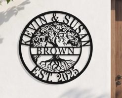 Personalized Tree of Life Metal Sign Custom Name TMS1675