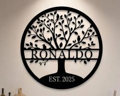 Personalized Tree of Life Metal Sign Custom Name TMS1677