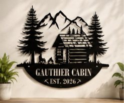 Cabin Metal Sign