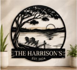 Lake House Metal Sign
