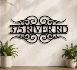Metal Address Sign