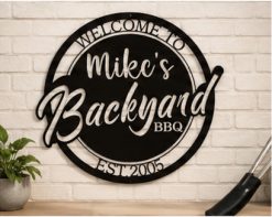 Metal BBQ Signs