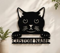 Metal Cat Signs