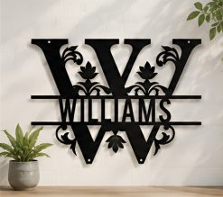 Split Letter Name Monogram