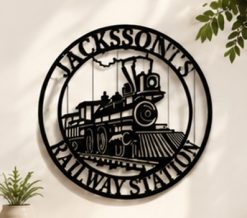 Train Metal Signs