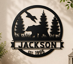 Bear Metal Signs