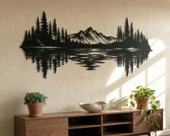 Alternative view of Lake House Metal Sign Outdoor TMS1716