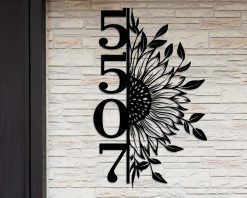 Personalized Address Metal Sign Custom House Number TMS1730