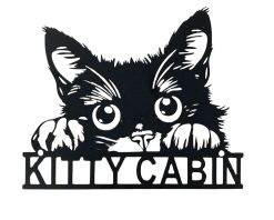 Personalized Cat Metal Sign Custom Cat Wall Decor Gift TMS1690