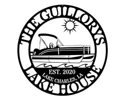 Personalized Custom Lake House Metal Sign Outdoor TMS1715