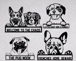 Personalized Dog Photo Metal Sign Pet Portrait TMS1723
