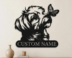 Personalized Dog Photo Metal Sign Pet Portrait TMS1727