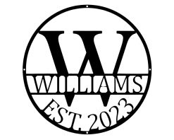 Personalized Family Name Metal Sign Est Year Housewarming Gift TMS1697