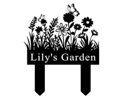 Personalized Garden Metal Sign Custom Outdoor Decor TMS1706