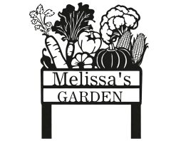 Personalized Garden Metal Sign Custom Outdoor Decor TMS1708