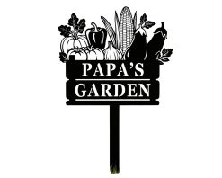Personalized Garden Name Metal Sign Custom Decor TMS1704