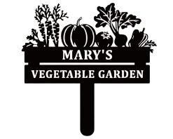 Personalized Garden Name Metal Sign Custom Decor TMS1710
