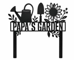 Personalized Garden Name Metal Sign Custom Decor TMS1711