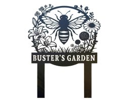 Personalized Garden Name Metal Sign Custom Decor TMS1712