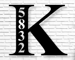 Personalized Letter Address Metal Sign Custom House Number TMS1729