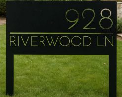 Personalized Metal Address Sign Custom House Number Decor TMS1702